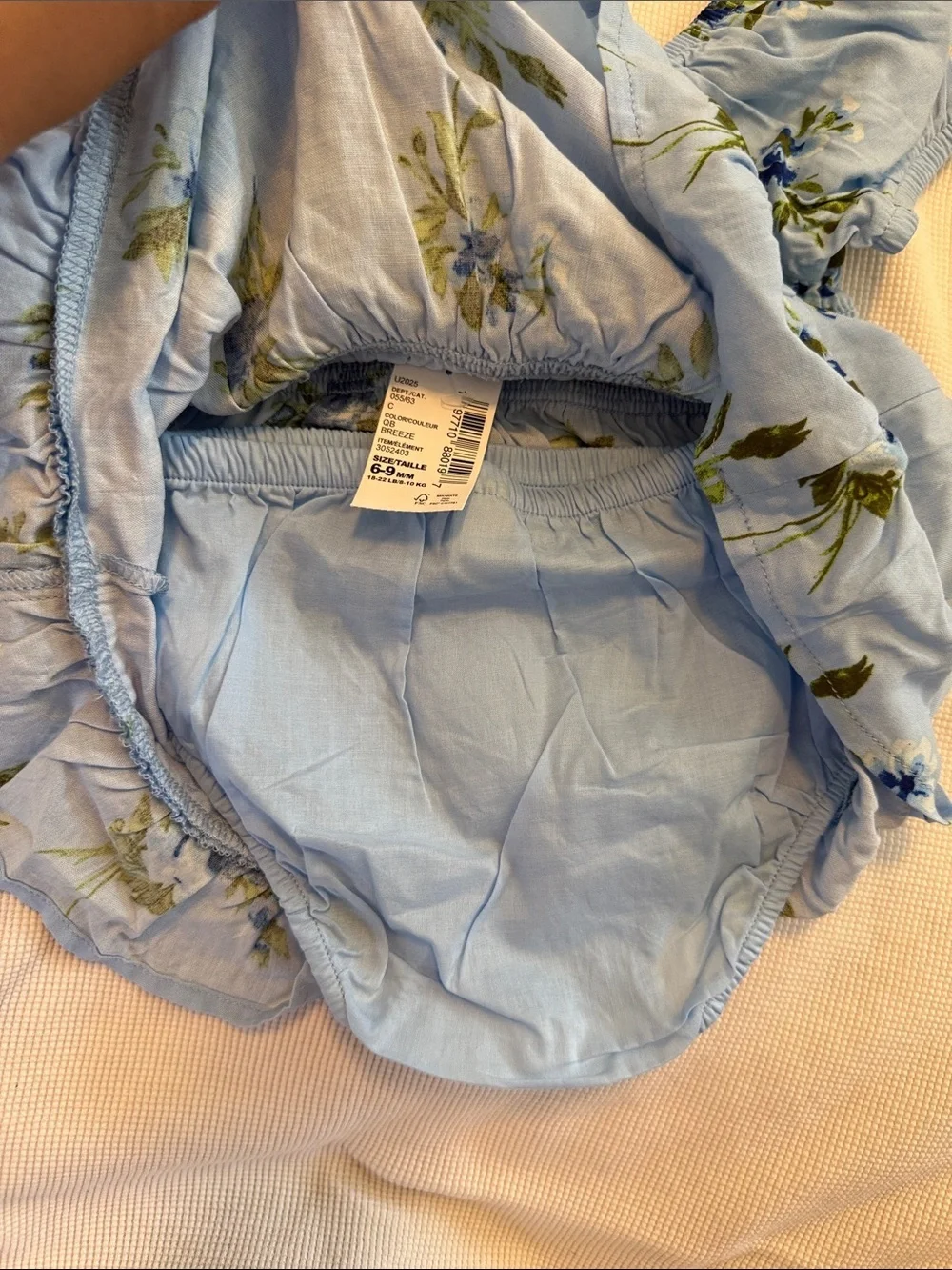 Blue Floral Smocked Baby Dress The Children’s Place